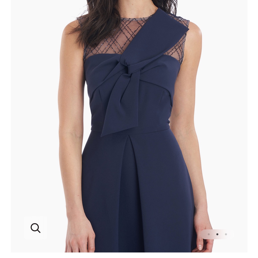 Js Collections Navy Bow Dress
